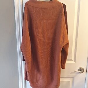 Women's Rust Tunic Sweater